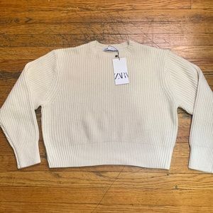 New Zara cream sweater